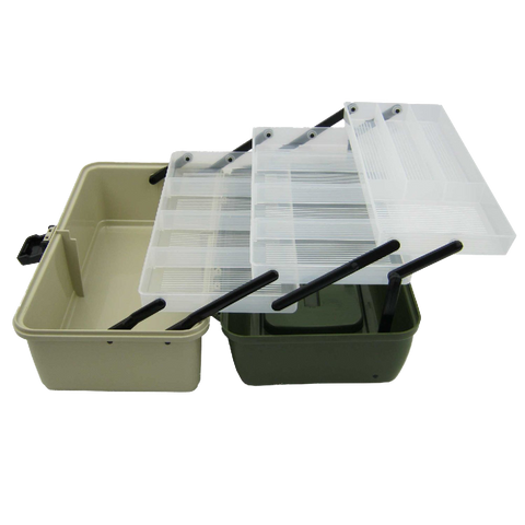 Ace Angling 3 Tray Cantilever Fishing Tackle Tough Box