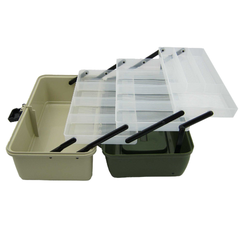 Ace Angling 3 Tray Cantilever Fishing Tackle Tough Box Ace Angling 3 Tray Cantilever Fishing Tackle Tough Box